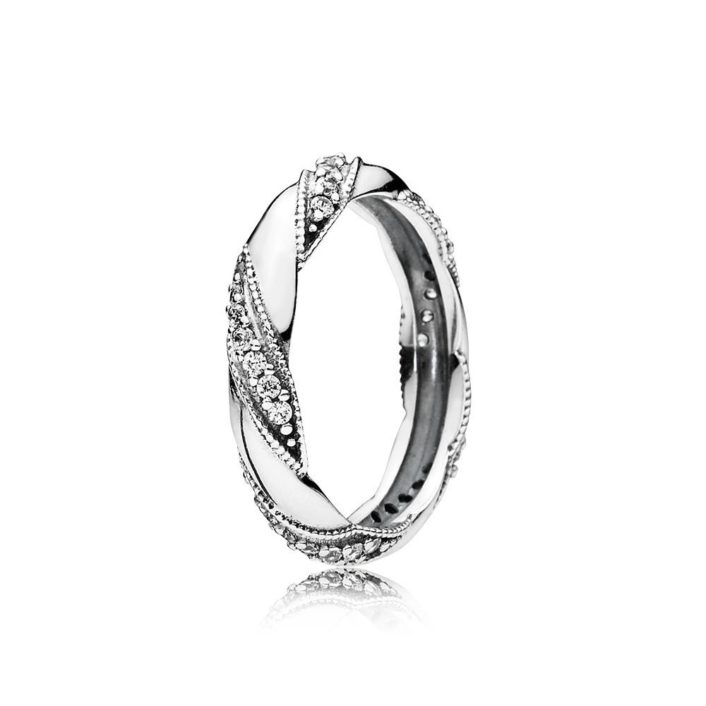 Pandora ribbons of love ring size 7/54